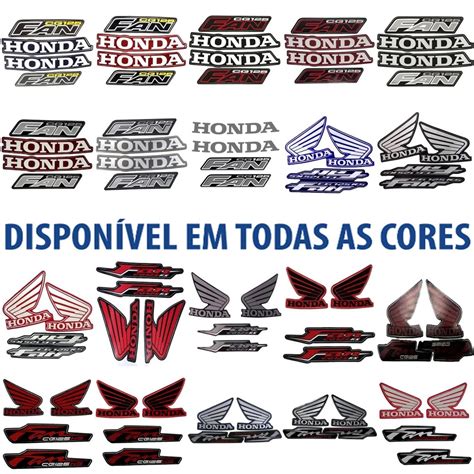 Jogo De Faixas Adesivos Fan 125 KS 2005 A 2013 Todas Cores Shopee Brasil