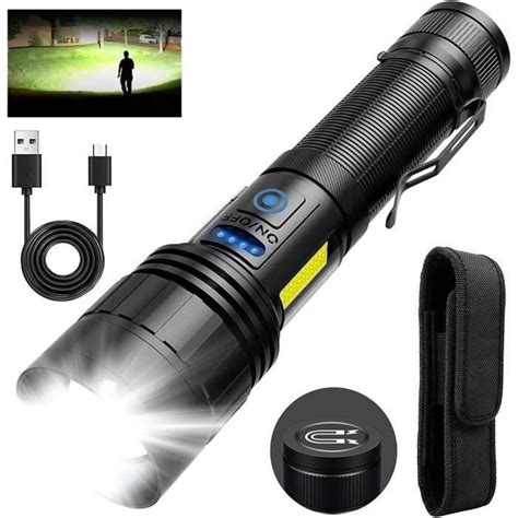 Lampe Torche Led Ultra Puissante Lumens Lampe De Poche Xhm