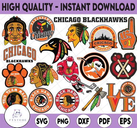 18 Files Chicago Blackhawks Bundle Svg, Blackhawks Svg, NHL | Inspire ...