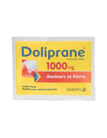 Doliprane Parac Tamol Mg Douleurs Fi Vre Sachets Dose Poudre