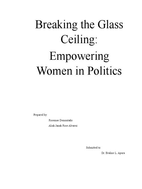 Breaking The Glass Ceiling Pdf