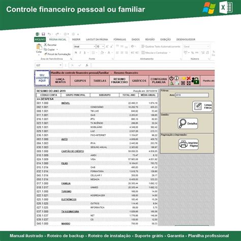 Planilha De Controle Financeiro Pessoal