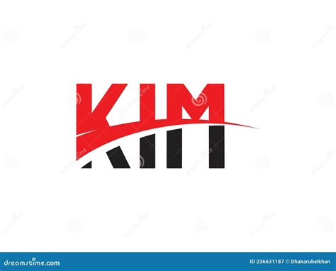 Kim Letter Initial Logo Design Vector Illustration Stock Vector