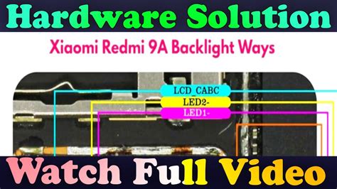 Xiaomi Redmi A Display Light Problem Repair Jumper Ways Repair