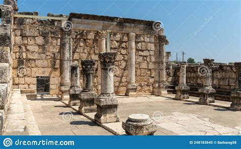 Reconstruction of the Ruins of the White Synagogue Where Jesus Preached ...