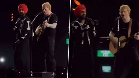 Ed Sheeran Mumbai Concert British Singer And Diljit Dosanjh Wow