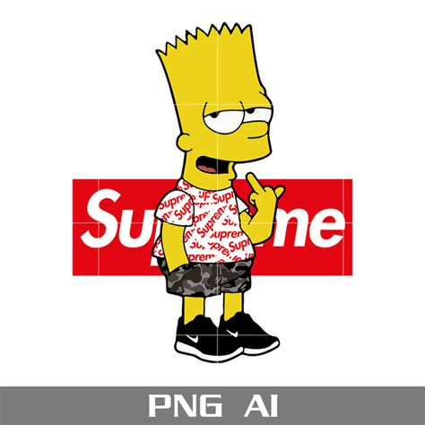 Supreme Bart Simpson Png, Supreme Logo Png, Bart Simpson Png - Inspire ...