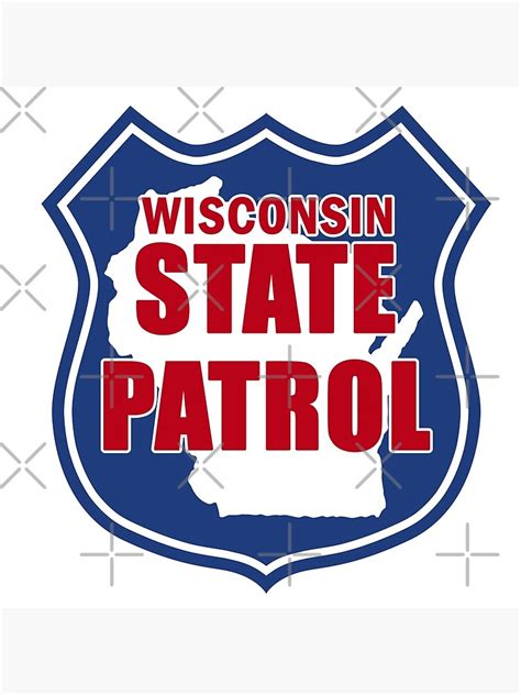 "Wisconsin State Patrol - Logo Emblem Badge Shield Patch v2" Poster for ...