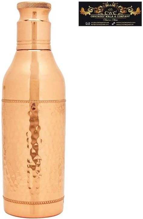 Crockery Wala And Company Pure Copper Bottle Champagne Ml At Rs