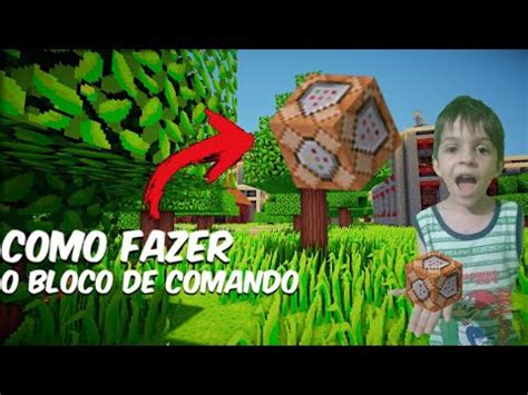 Como Fazer O Bloco De Comando Command Block No Minecraft Youtube