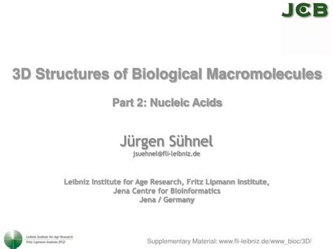 Ppt 3d Structures Of Biological Macromolecules Part 2 Nucleic Acids