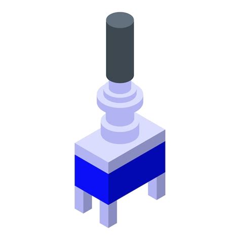 Premium Vector Radio Switch Piece Icon Isometric Of Radio Switch