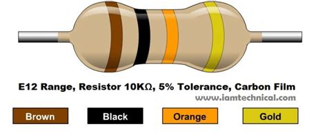 10 Kilo Ohm Resistor Color Code