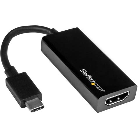 StarTech Black USB C To HDMI Adapter Novatech