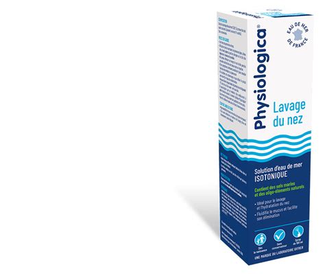 Physiologica Lavage Du Nez Solution D Eau De Mer Isotonique Gifrer