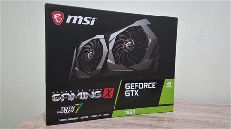 Unboxing De La Tarjeta Gráfica Gtx 1650 Msi Gaming X Youtube