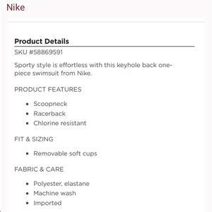 Nike Swim Nike Lingerie Swim Suit Bathing Suit Poshmark