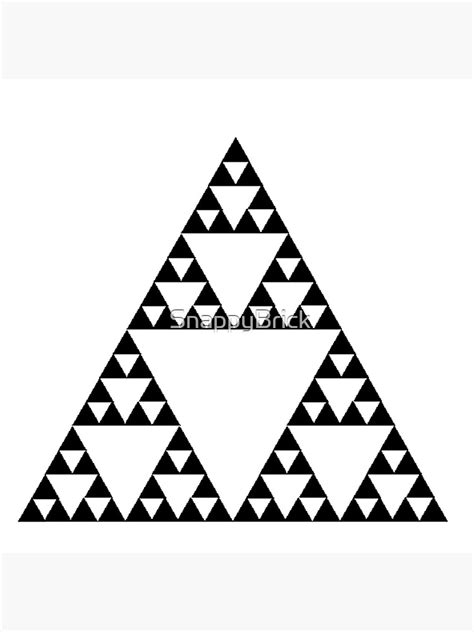 " Sierpinski Triangle Fractal Math Art" Poster for Sale by SnappyBrick | Redbubble