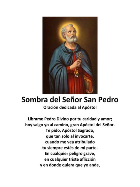 Sombra Del Señor San Pedro Pdf