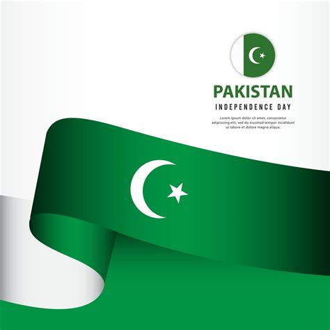 Pakistan Independence Day Celebration Banner Set Design Vector