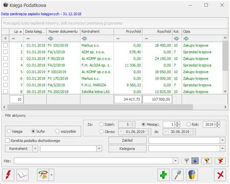 Ksi Ga Przychod W I Rozchod W Baza Wiedzy Programu Comarch Erp Optima