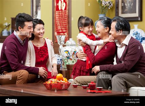 Family reunion during Chinese New Year Stock Photo - Alamy