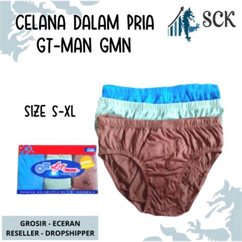 Jual Isi Cd Pria Gt Man Gmn Bahan Katun Polyester Celana Dalam