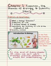 The Unifying Themes Of Biology Evolution Diversity Of Life Course Hero