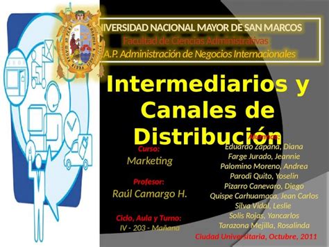 Pptx Intermediarios Y Canales De Distribución Pdfslidenet