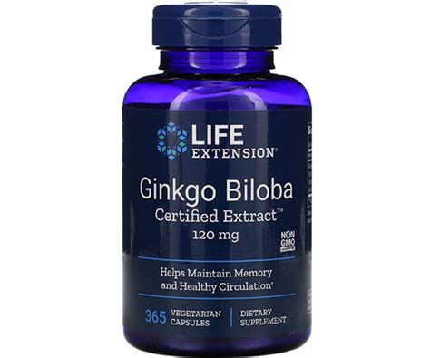 Купить Гинкго Билоба сертифицированный экстракт Life Extension (Gingko ...