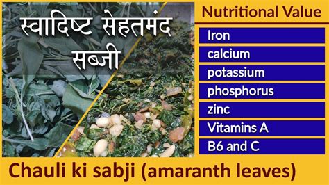 Chauli Ki Sabji Amaranth Leaves Recipe Tandulja Bhaji Green