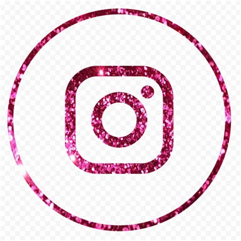 The Instagram Logo Is Made Up Of Pink Glitter