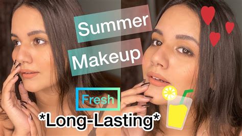 LONG LASTING SUMMER MAKEUP Sweat Proof FRESH Everyday Makeup YouTube