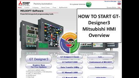 HOW TO START GT Designer3 Mitsubishi HMI Overview YouTube