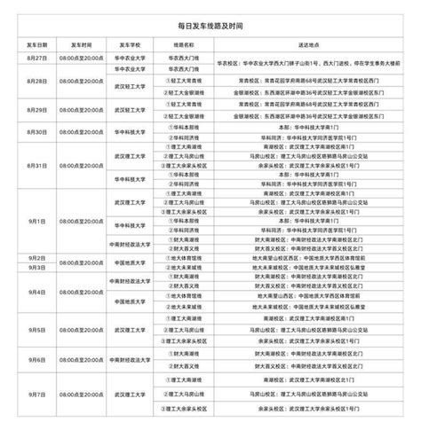 舱门到校门 天河机场明起开通大学生返校直通车武汉湖北机场集团线路