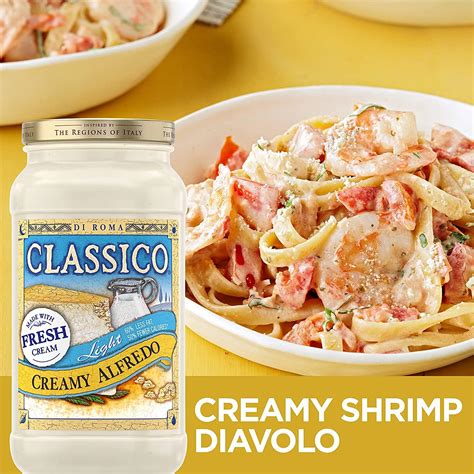 Classico Light Creamy Alfredo Pasta Sauce Oz Jar