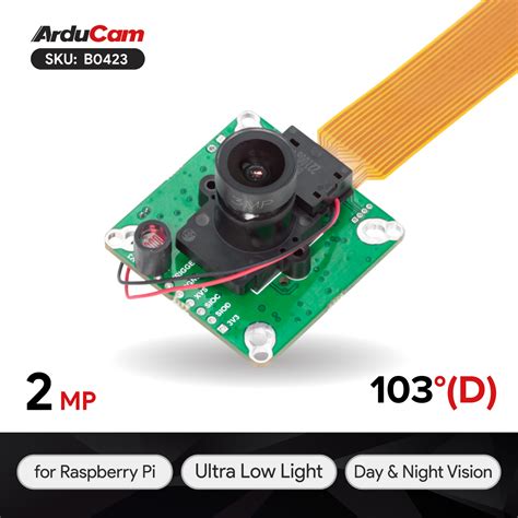 Arducam 2MP Ultra Low Light STARVIS IMX462 Motorized IR CUT Camera For