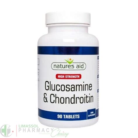 Natures Aid Glucosamine 500mg And Chondroitin 400mg 90 Tablets