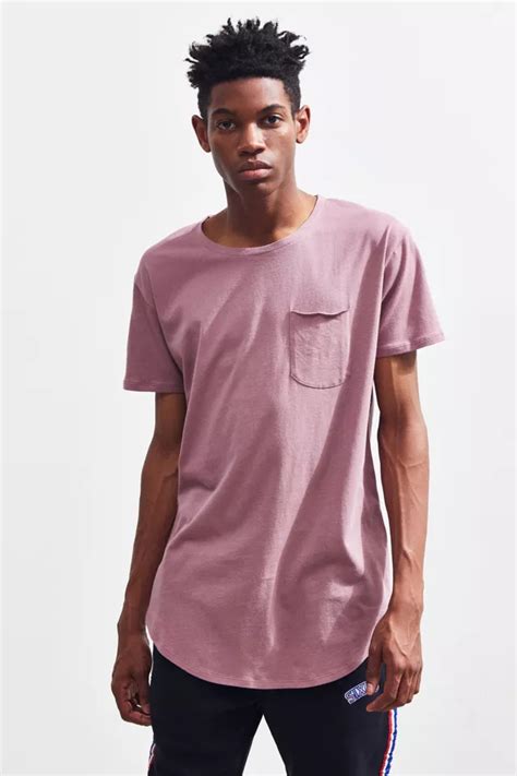 Uo Scoop Neck Curved Hem Tee Urban Outfitters