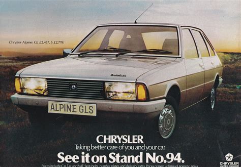 Chrysler Alpine GLS 1977 Models British Advert From Octo Flickr