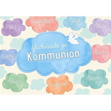 Gl Ckw Nsche Zur Kommunion