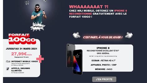 Nouveau Bon Plan Forfait Mobile Nrj Mobile Un Iphone Offert Avec