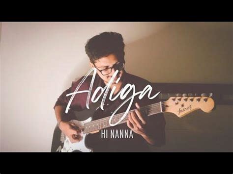 Adiga Song | Hi Nanna Movie | Guitar Cover - YouTube