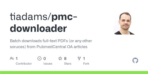 github tiadamspmc downloader batch downloads full text pdfs