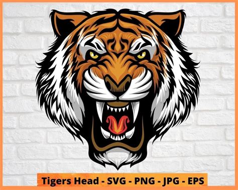 Tiger Head Svg Tigers Head Svg Tiger Svg T Shirt Svg Tiger Etsy Singapore