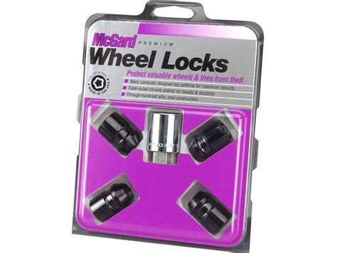 Mcgard 24025 Chromeblack Cone Seat Wheel Lock Set 12 20