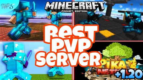 Top 5 Minecraft Best Pvp Servers And All Servers Work In Bedrockminecraft Pocket Edition And