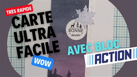 Carte Facile Et Rapide Avec Paper Craft Set Action YouTube