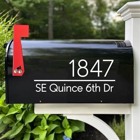 Amazon LESOON Mailbox Numbers Street Address Reflective Vinyl