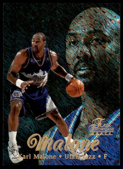 1997 98 Fleer Flair Showcase Grace Sec 2 Row 1 Showtime Karl Malone